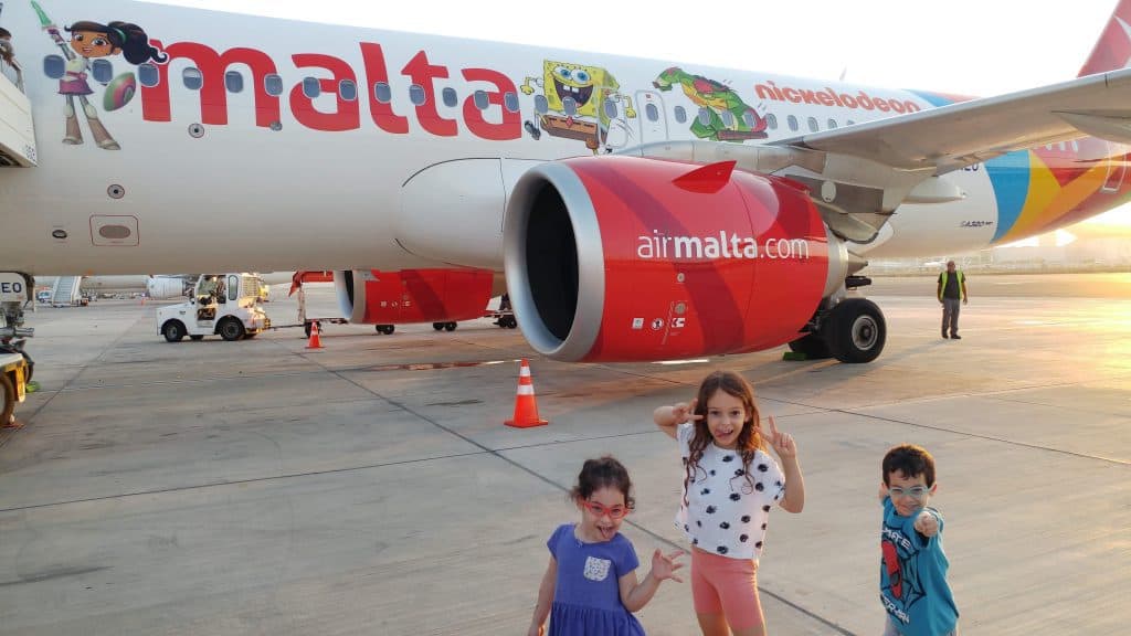 מלטה עם ילדים - אייר מלטה Air Malta