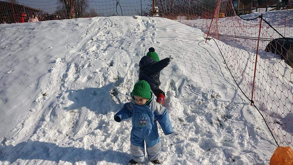 בודפשט עם ילדים בחורף - בשלג