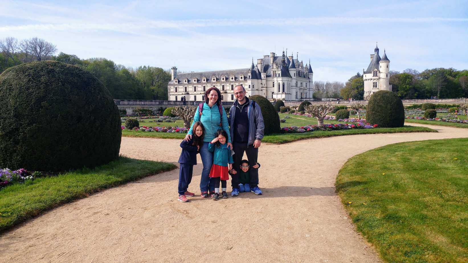עמק הלואר עם ילדים - ארמון שננסו Chenonceau הגנים