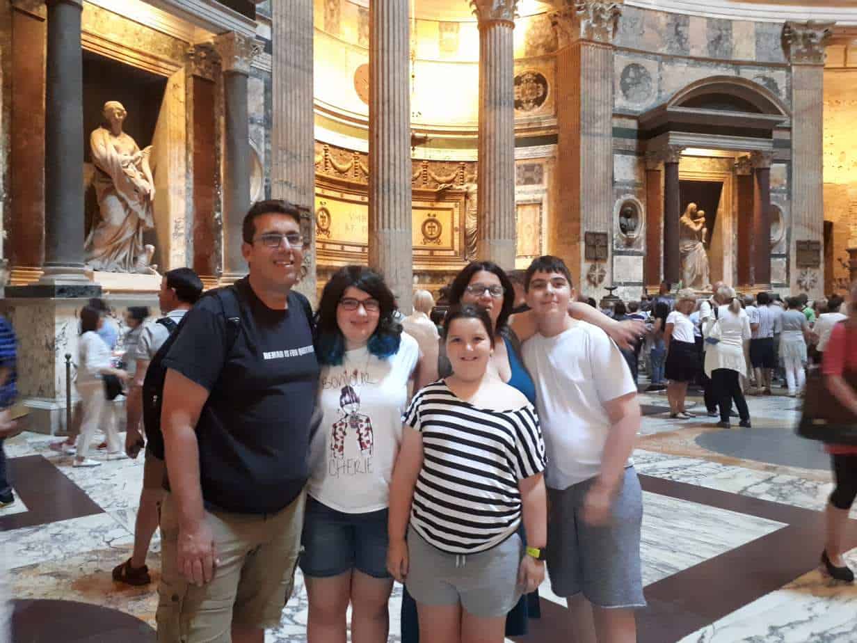 רומא עם מתבגרים - הפנתאון
