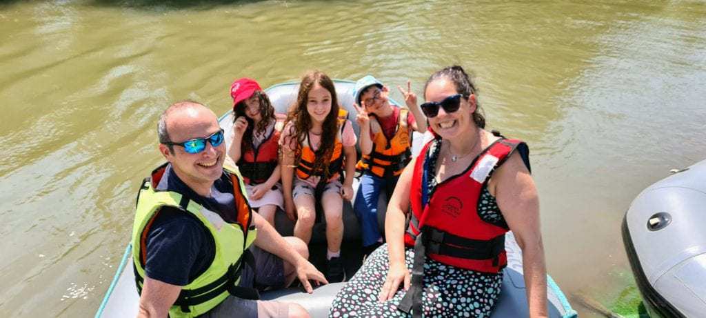 אטרקציות ברמת הגולן למשפחות עם ילדים - ראפינג נהר הירדן