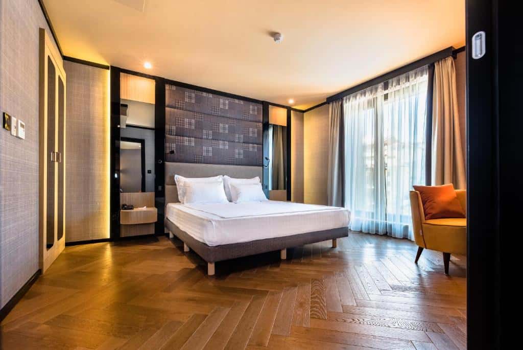 מלונות מומלצים בסופיה למשפחות עם ילדים - Eurostars Sofia City - חדר שינה במלון יורוסטארס